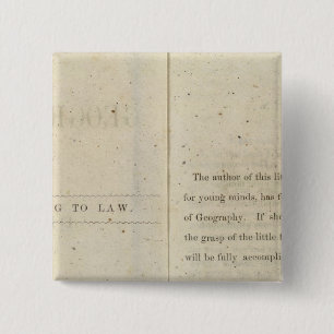 Preface Geographical reader for Dixie children 15 Cm Square Badge