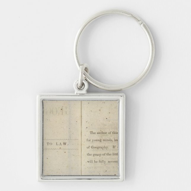 Preface Geographical reader for Dixie children Key Ring (Front)