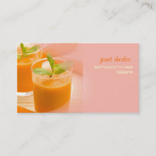 Prefectly fresh carrot juice business card