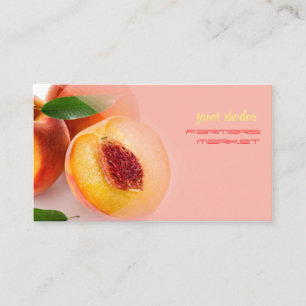 Prefectly fresh peaches business card