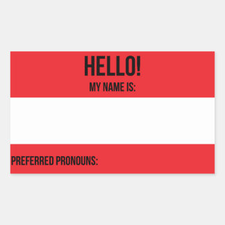 Preferred Pronouns Sticker