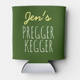 Pregger Kegger coed baby shower can coolers, baby  Cooler