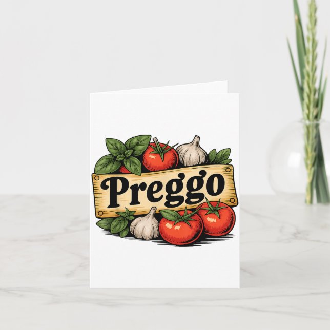 Preggo Costume Pregnancy Announcement Preggo Pasta (Front)