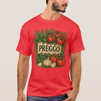 Preggo Sauce Costume Pregnancy Announcement Prego  T-Shirt