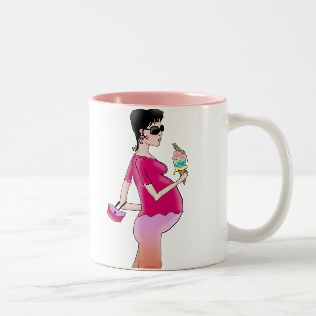 Preggo Two-Tone Coffee Mug (Right)