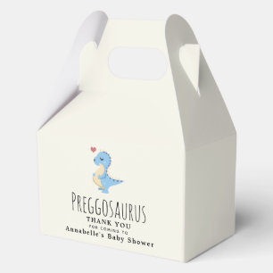 Preggosaurus Cute Dinosaur Boy Baby shower Favour Box