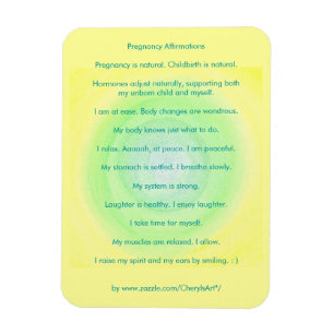 Pregnancy Affirmations Flexible Magnets