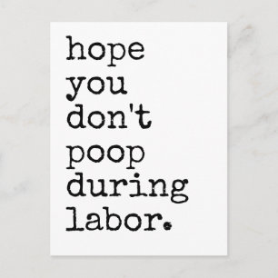 Pregnancy And Childbirth Humour Postcard