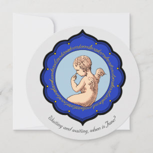 Pregnancy Angel baby waiting to be born CC01011 Announcement