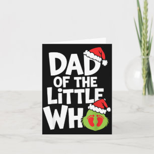 Pregnancy Announcemen Dad Of The Little Who Card