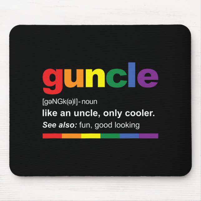 Pregnancy Announcemen For Gay Uncle New Uncle  Mouse Mat (Front)