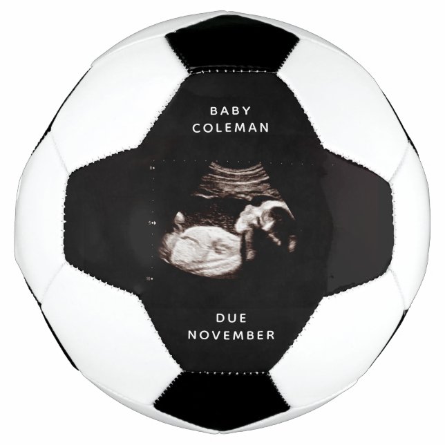 Pregnancy Announcement Baby Sonogram Photo Football (Front)