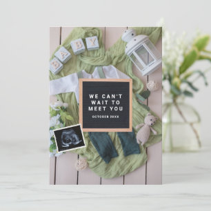 Pregnancy Announcement Baby Welcoming card, Gender