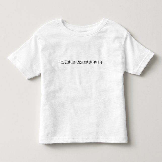 Pregnancy Announcement Big Brother Toddler Shirt (Front)