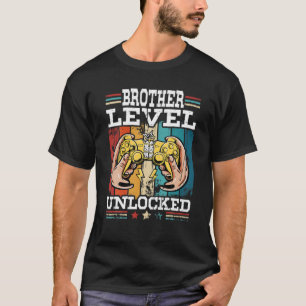 Pregnancy Announcement Brother Level Unlocked Vide T-Shirt