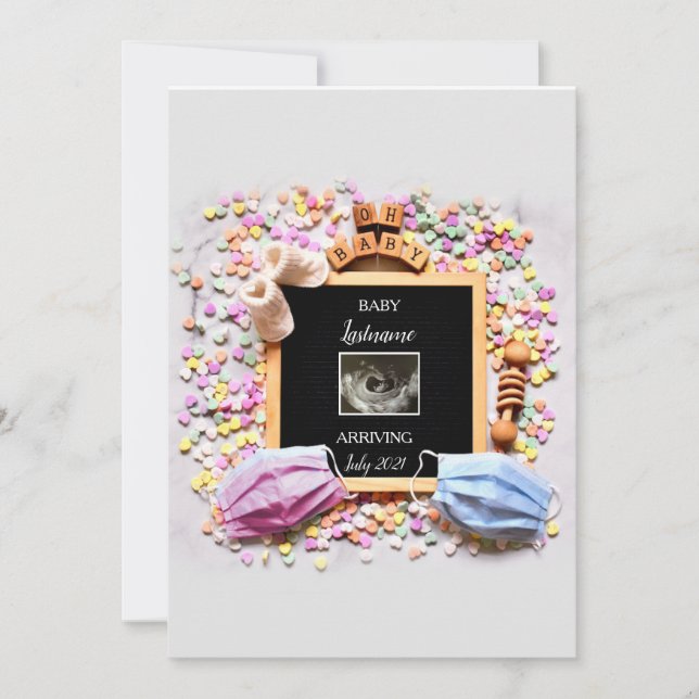 Pregnancy Announcement Card (Front)