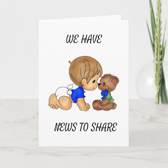 ***PREGNANCY ANNOUNCEMENT*** CARD (Front)