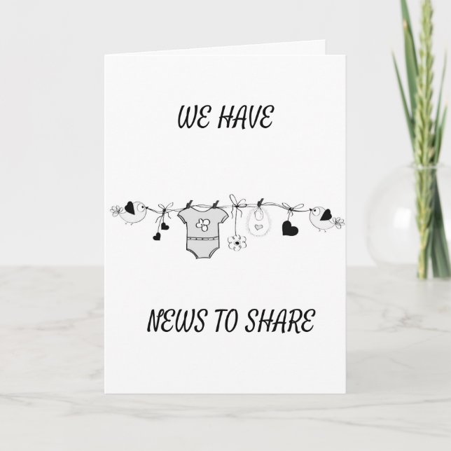 ***PREGNANCY ANNOUNCEMENT*** CARD (Front)