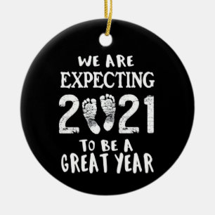 Pregnancy Announcement Ceramic Tree Decoration