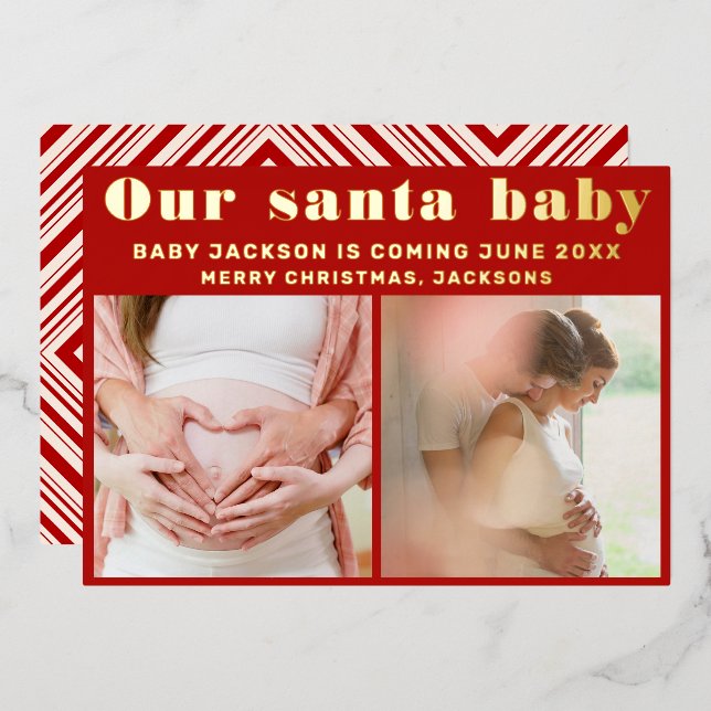 Pregnancy Announcement Christmas (Front/Back)