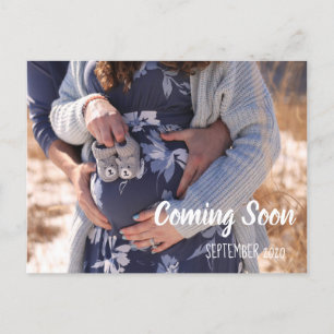 Pregnancy Announcement Coming Soon Postcard