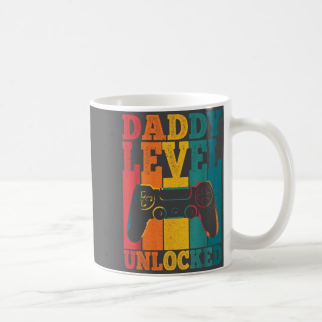 Pregnancy Announcement Dad Level Unlocked New Dadd Coffee Mug (Right)