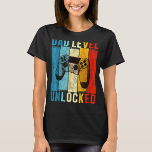 Pregnancy Announcement Dad Level Unlocked New Dadd T-Shirt