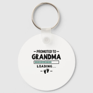 Pregnancy Announcement First Grandbaby - Promoted Key Ring