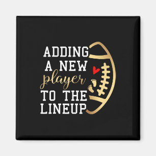 Pregnancy Announcement Footbyll Thanksgiving Fall Magnet