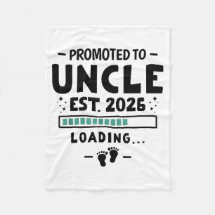 Pregnancy Announcement For Family Promoted To Uncl Fleece Blanket
