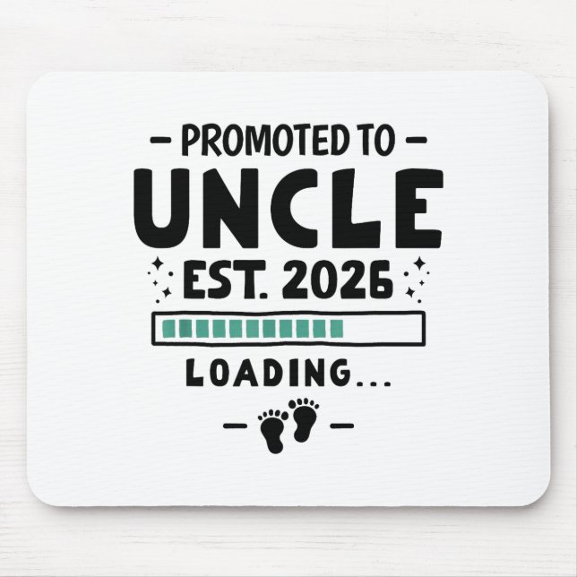 Pregnancy Announcement For Family Promoted To Uncl Mouse Mat (Front)