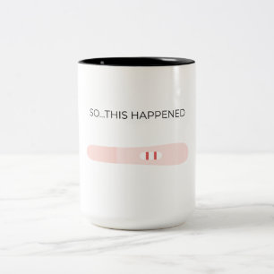 Pregnancy Announcement for friends and family Two-Tone Coffee Mug