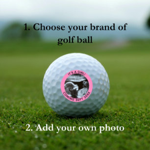 Pregnancy Announcement Gender Reveal Sonogram Golf Balls
