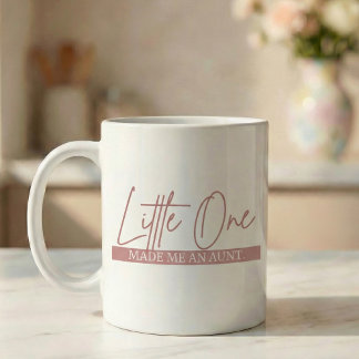 Pregnancy Announcement Gift Aunt Little One Coffee Mug
