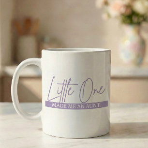 Pregnancy Announcement Gift Aunt Little One Coffee Mug