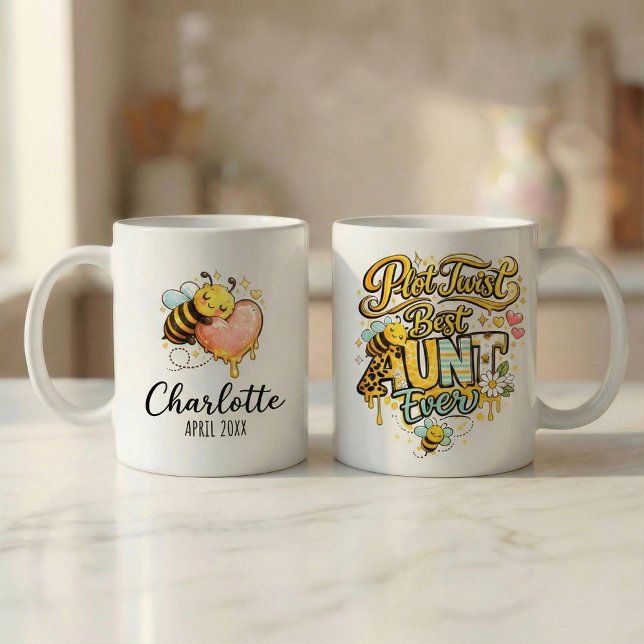 Pregnancy Announcement Gift Aunt Plot Twist  Mug (Creator Uploaded)