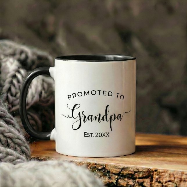 pregnancy announcement gift grandpa mug (pregnancy announcement gift grandpa)