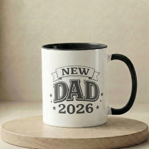 Pregnancy Announcement Gift New Dad 2026 Mug