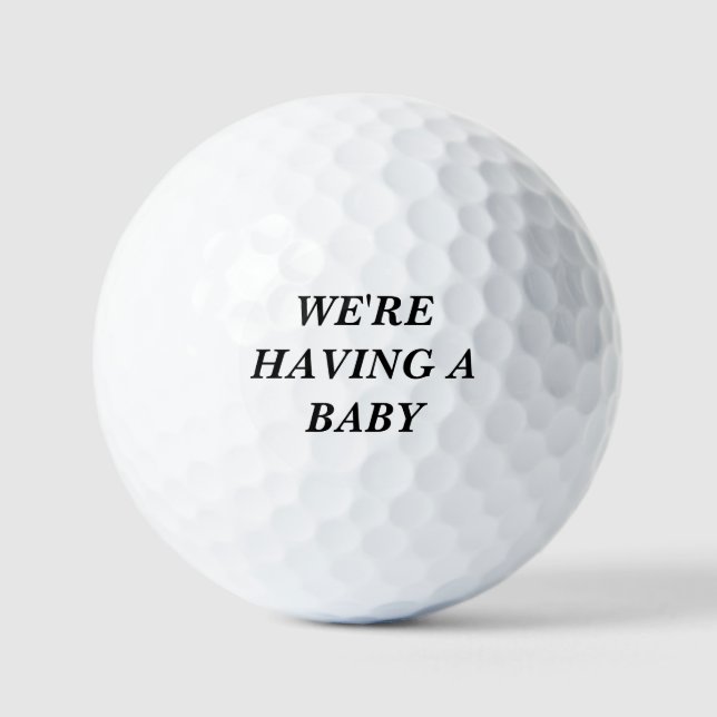 Pregnancy Announcement Golf Ball (Front)