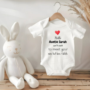 Pregnancy Announcement Idea, Future Aunt, Uncle, Baby Bodysuit