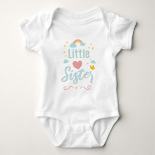 Pregnancy Announcement Little Sister Baby Shower Bodysuit