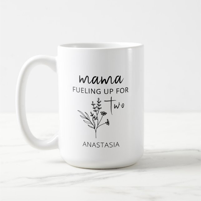 Pregnancy Announcement Maternity Gift Mum to be Coffee Mug (Left)
