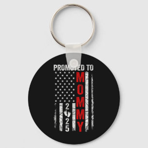 Pregnancy Announcement Mom Est 2025 Matching Patri Key Ring