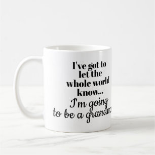 Pregnancy Announcement Mug for Grandma / Mother
