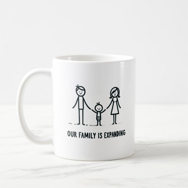 Pregnancy Announcement Mug Gift (Left)