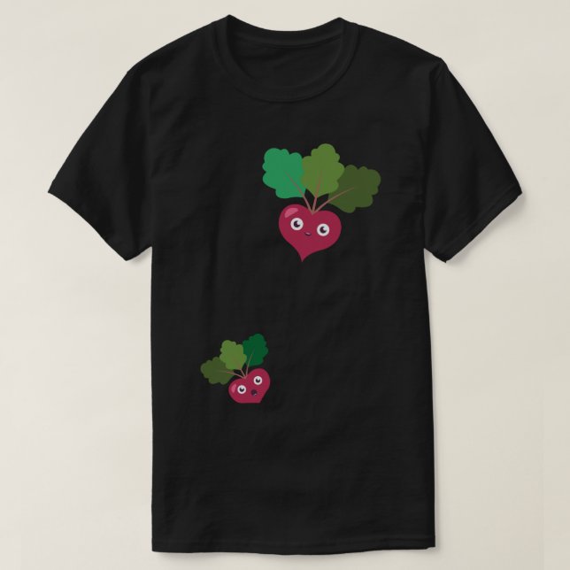 Pregnancy Announcement Mum Radish Heart T-Shirt (Design Front)