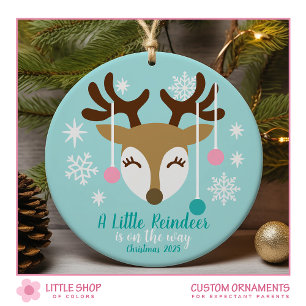 Pregnancy Announcement New Baby Photo Personalised Ceramic Tree Decoration