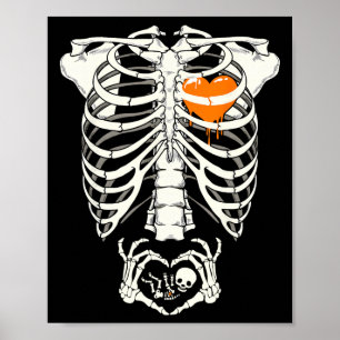 Pregnancy Announcement New Mum Halloween Women Poster