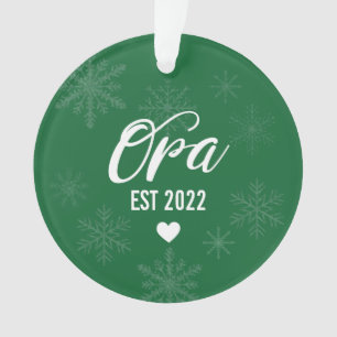 Pregnancy Announcement Ornament, Opa Est. Ornament