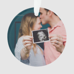 Pregnancy Announcement Personalised Christmas Ornament